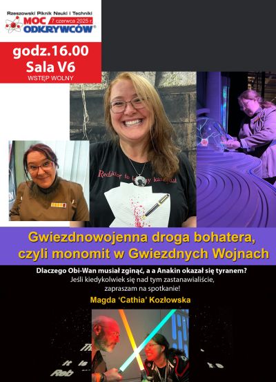 plakat promujący wykład Magdy Kozłowskiej